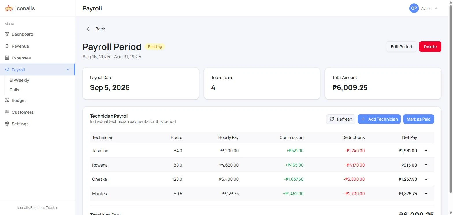 Iconnails — No more rebuilding payroll in Excel
