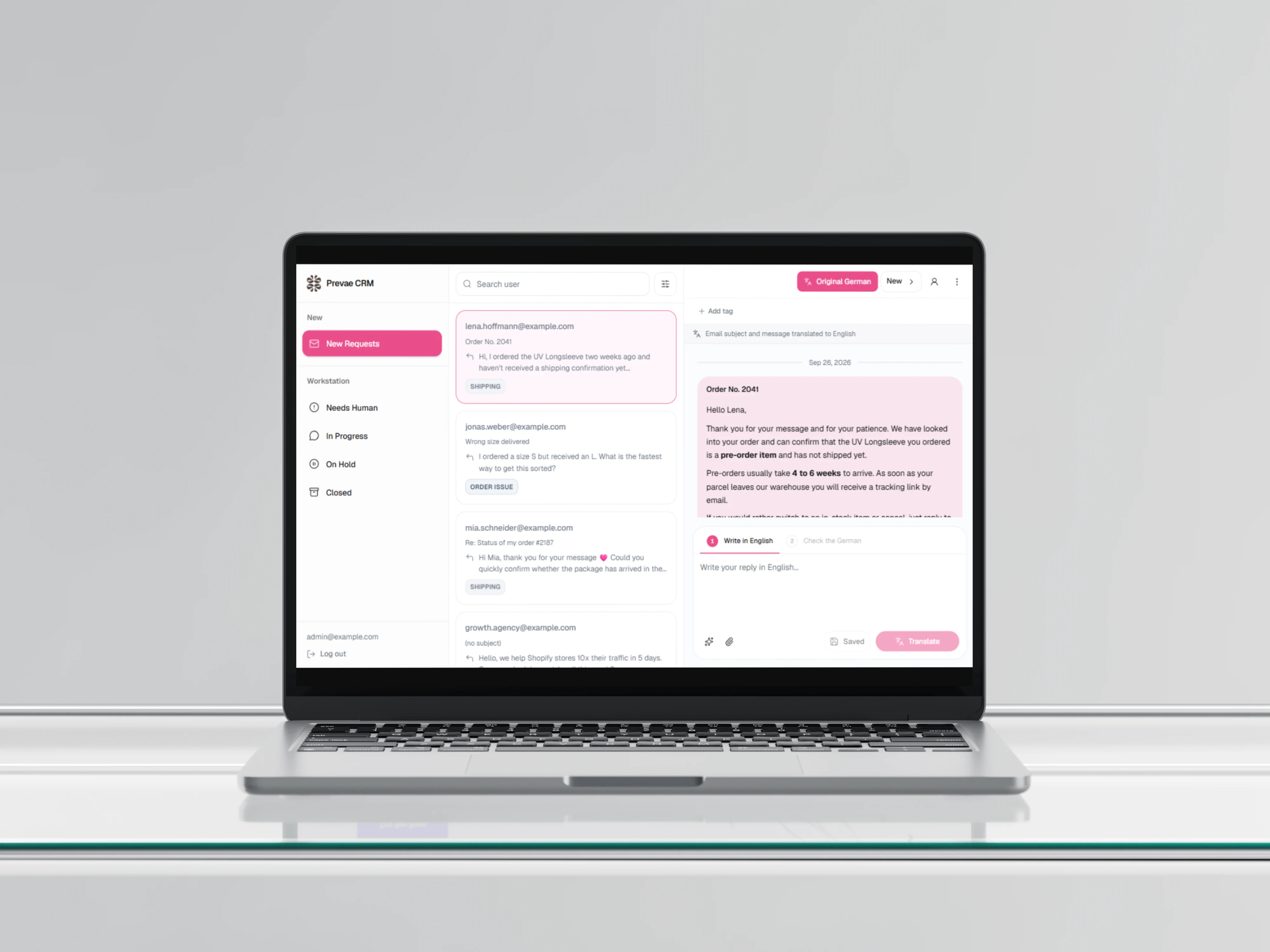 An AI support inbox that syncs, translates, triages and answers customer email, now rolling out to full auto-reply.